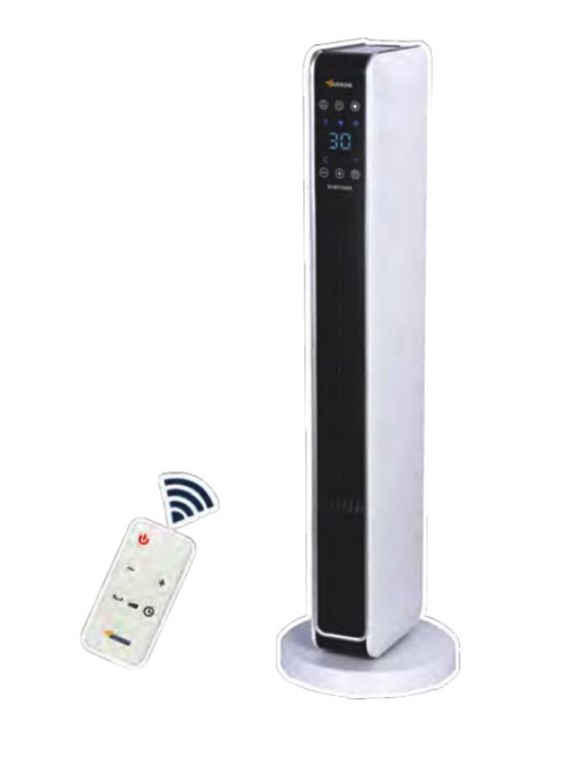 מפזר חום מגדל קרמי 2200W ,73cm, עם תצוגת לד ושלט-רחוק ARROW