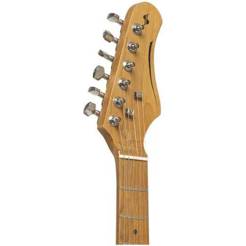 גיטרה חשמלית בצבע לבן Stagg SES-55 WHB