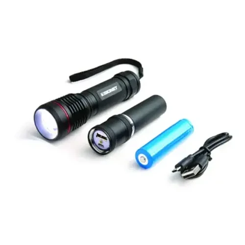 פנס לד 400/700 לומן טעינת USB + מגנט 096014