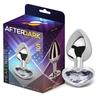 פלאג אנאלי ממתכת בגודל S בעיצוב לב Afterdark  - Diamond White