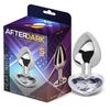 פלאג אנאלי ממתכת בגודל S בעיצוב לב Afterdark  - Diamond White