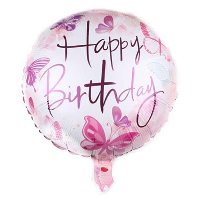 בלון מיילר 18" HBD פרפרים