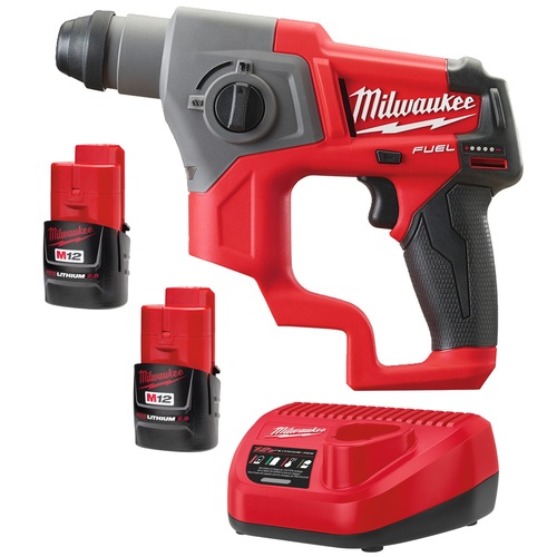 פטישון M12 CH 12V fuel כולל סוללות 2AH מבית Milwaukee