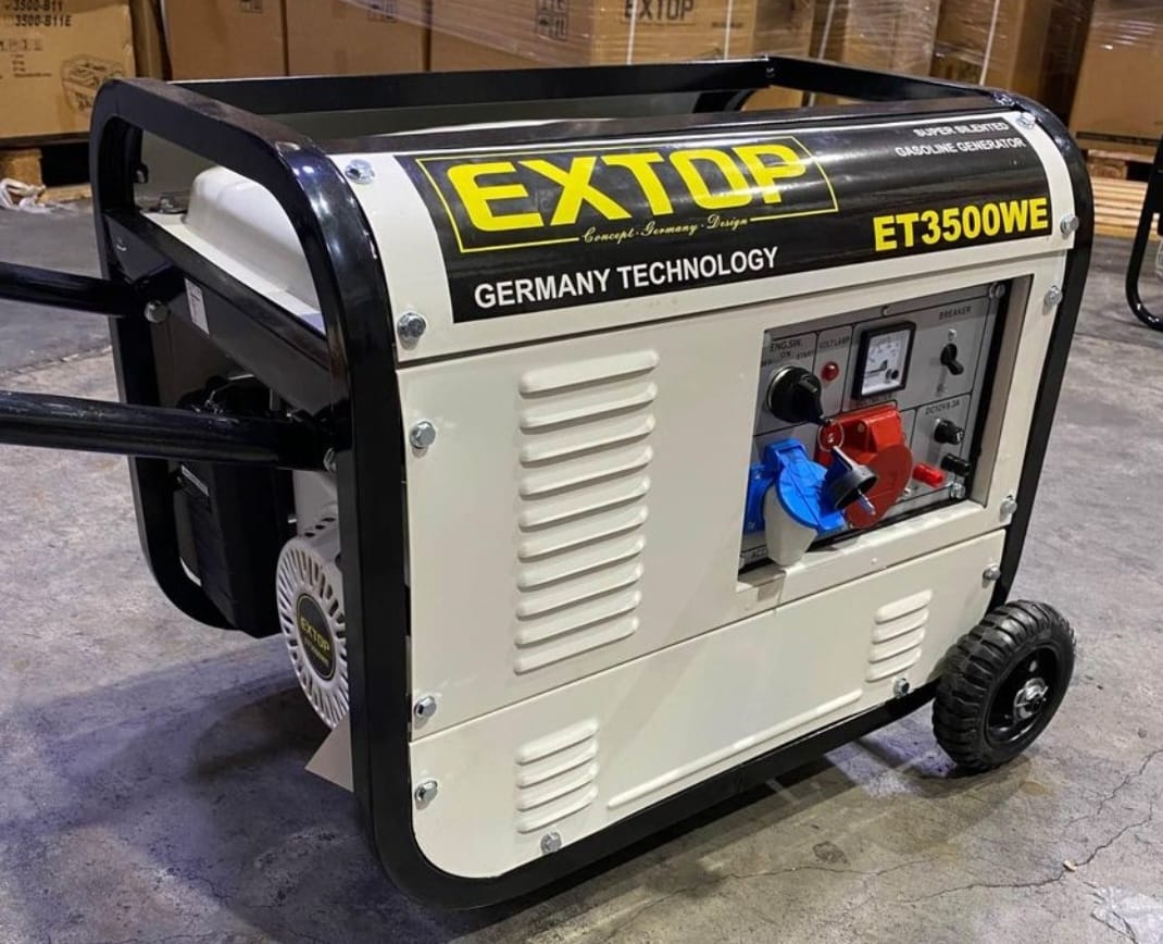 גנרטור מנוע בנזין 3500W חד-פאזי EXTOP
