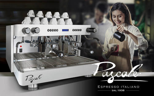 מכונת קפה מקצועית פסקל Pascale Siena Pro professional 2GR white