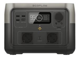 תחנת כח ניידת 2 ECOFLOW RIVER MAX דגם חדש LIFEPO4  