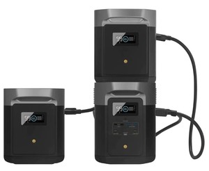 קיט תחנת כח ניידת ECOFLOW DELTA2000MAX + סט 2 תאי הרחבה
