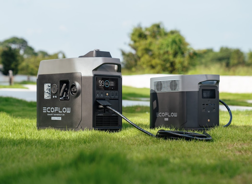 קיט תחנת כח ניידת ECOFLOW DELTA2000MAX + תא הרחבה + גנרטור חכם
