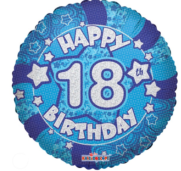 בלון מיילר 18" HAPPY 18TH BIRTHDAY כחול 