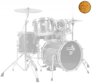 מערכת תופים 5 חלקים מלאה Yellow Sparkle מבית Tamburo