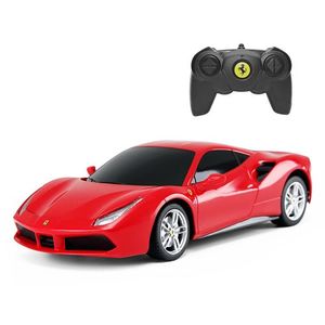 מכונית שלט פרארי אדומה - RASTAR RC Ferrari 488 GTB 1:24