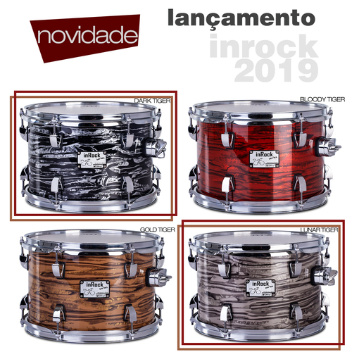 תוף טמטם 8 אינץ' / 65 אינץ' בצבע LUNAR TIGER מסדרת IN ROCK מבית Odery-(Brazil)