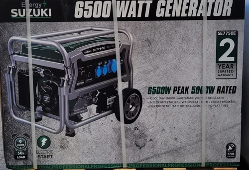גנרטור עוצמתי 6500W SE7750E 