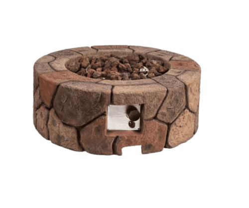 מדורת גן מחמם שולחן אש דמוי מסלעה  FIRE PIT 