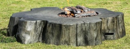 מחמם שולחני – FIRE PIT דמוי גזע עץ