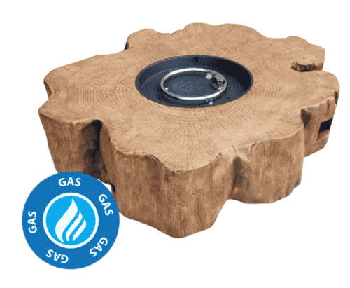 מחמם שולחני – FIRE PIT דמוי גזע עץ