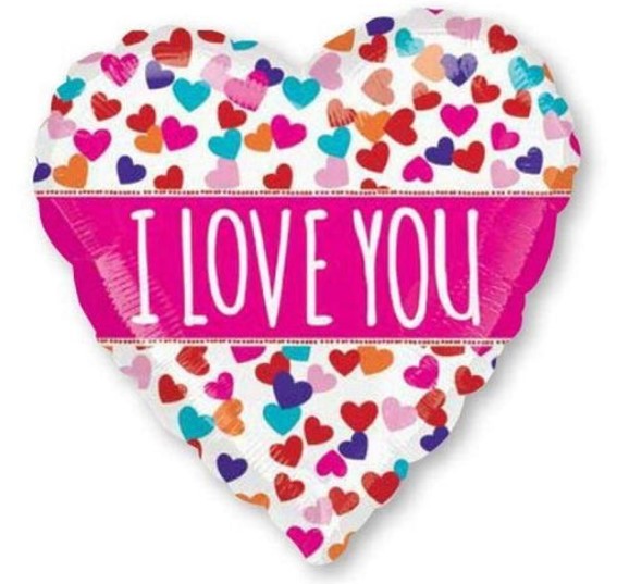 בלון מיילר 21" לב I LOVE YOU 