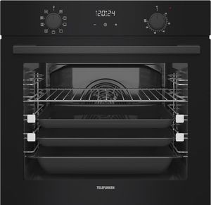 תנור בנוי נירוסטה  TELEFONKEN כולל טורבו דגםTBO85  כסוף