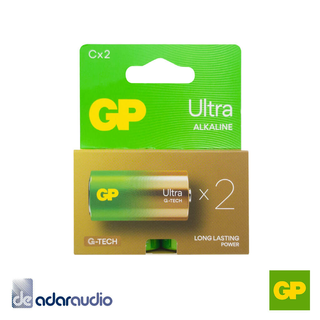 2 סוללות GP Ultra Alkaline C 1.5V