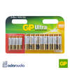 12 סוללות GP Ultra Alkaline AAA 4 + AA 8 1.5V