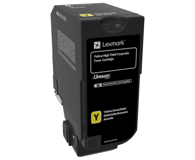 טונר צהוב מקורי lexmark 84C5HYE למדפסת CX725de 