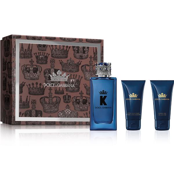 Dolce & Gabbana K Gift Set EDP 100ML + 50ML After Shave Balm + 50ML Shower Gel מארז דולצה וגבאנה קיי לגבר