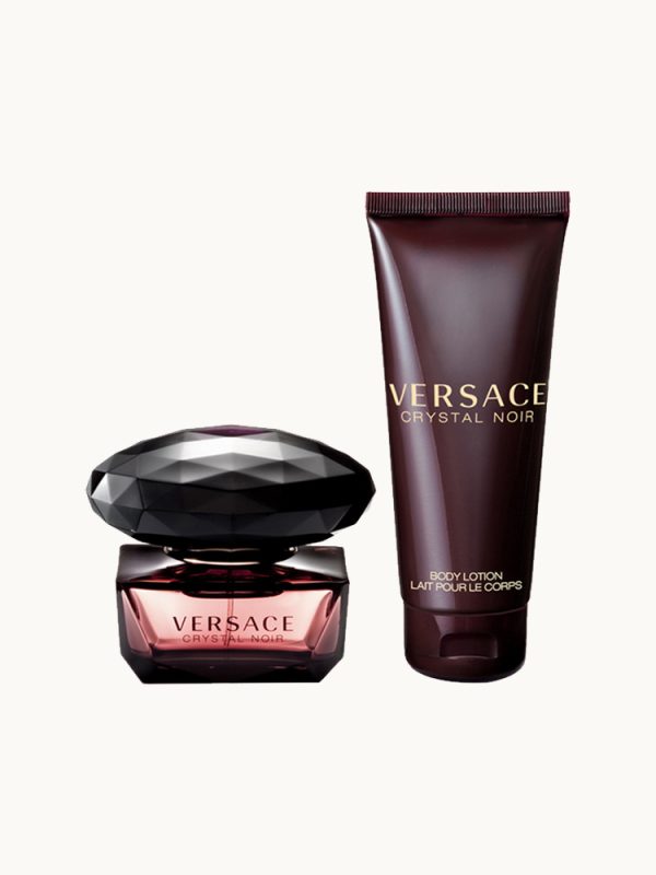 Versace Crystal Noir Gift Set EDT 50ML + 100ML Body Lotion מארז ורסצה קריסטל נואר לאישה