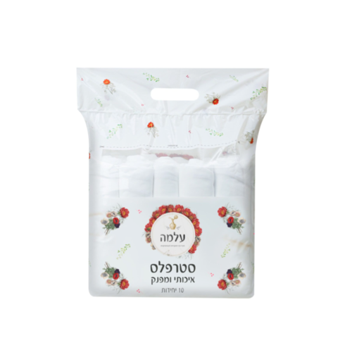סטרפלס קוסמטי במגוון צבעים - מארז 10 יח' | עלמה