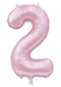 בלון מיילר ''34 ספרה 2 ורוד בהיר מט 
