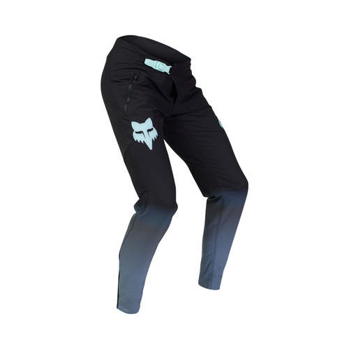 מכנס רכיבה ארוך פוקס שחור / טורקיז - FOX RACING FLEXAIR RACE PANT V24