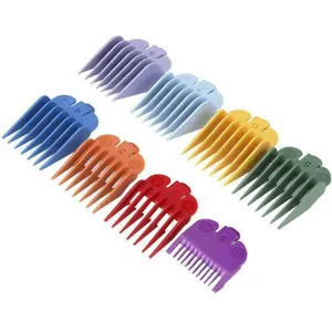 סט מסרקים פלסטיק למכונות תספורת וואל  WAHL 8 PCS