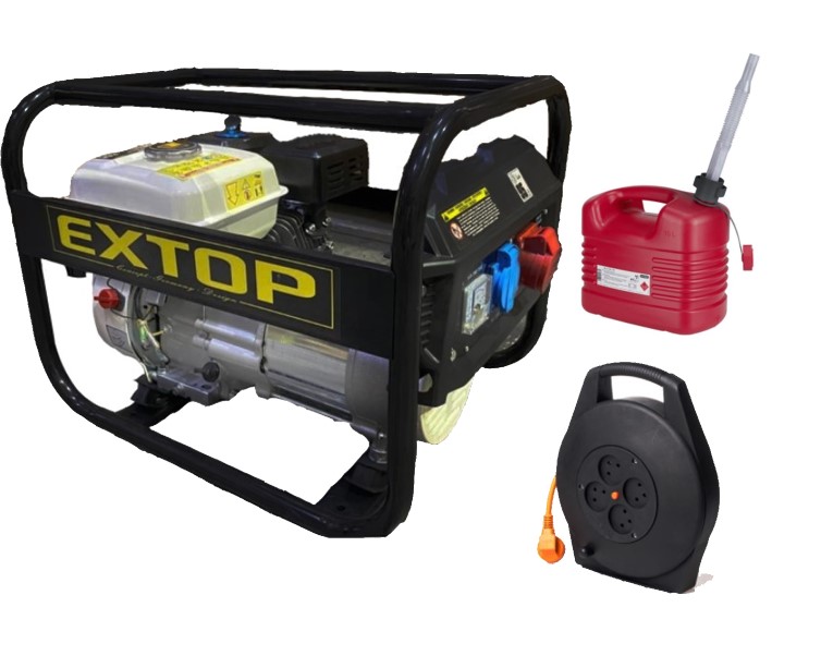 גנרטור מנוע בנזין 3500W חד-פאזי + אביזרים