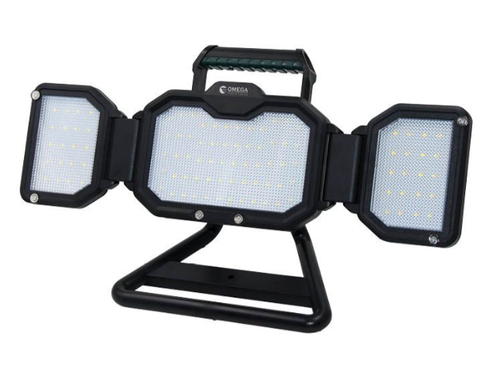פנס הצפה נייד במזוודה נטען OMEGA LION-CASE 100W  (ללא עמוד)