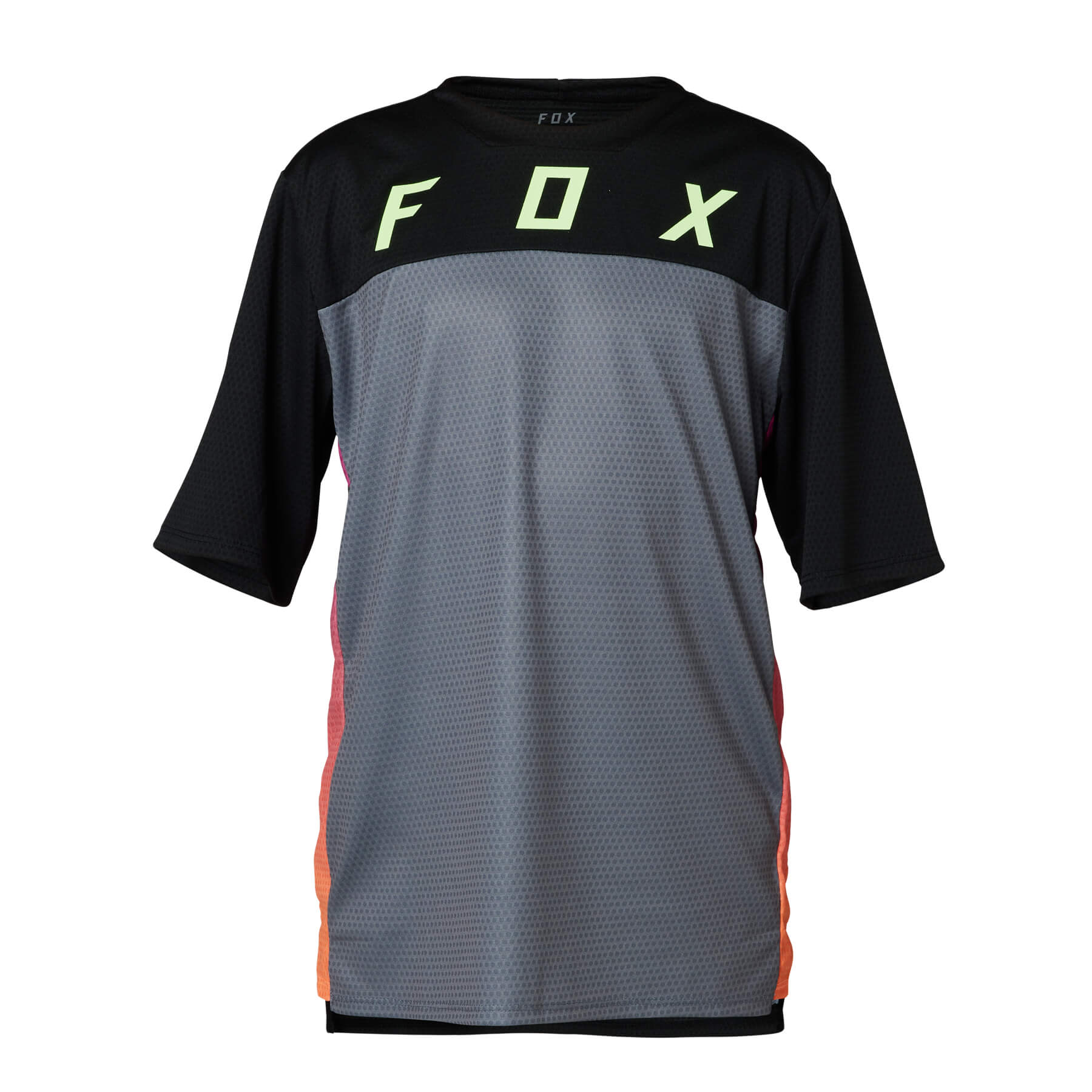 חולצת רכיבה קצרה לילדים פוקס שחור -FOX YTH DEFEND SS JERSEY RACE V24