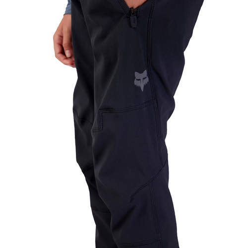 מכנס רכיבה ארוך לילדים פוקס שחור - FOX  YTH DEFEND PANT V24