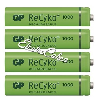 GP AAA ReCyko 1000mAh 4pck