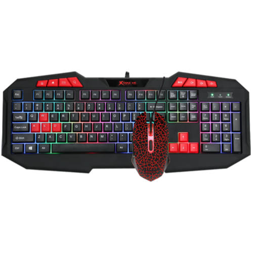 מקלדת+עכבר  גיימינג מולטימדיה לגיימרים מתקדמים מותג XTRIKE ME