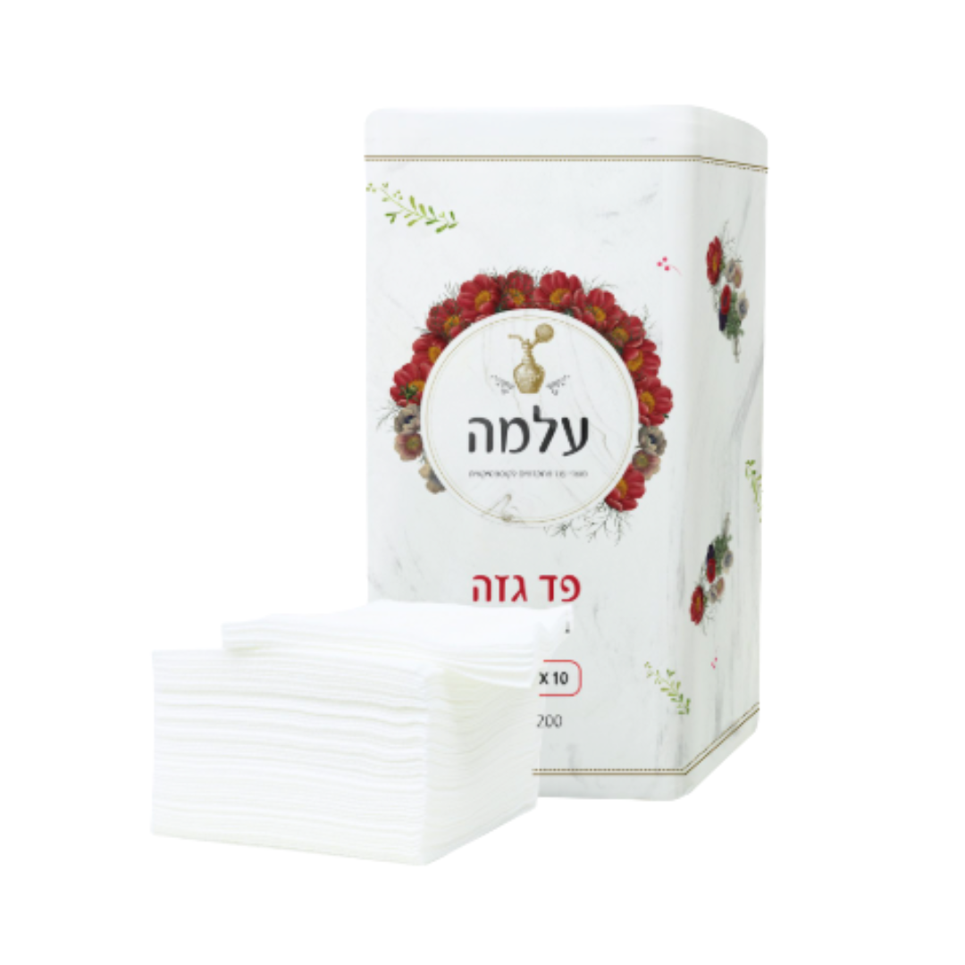פד גזה מרפד 10X10 - מארז 200 יח