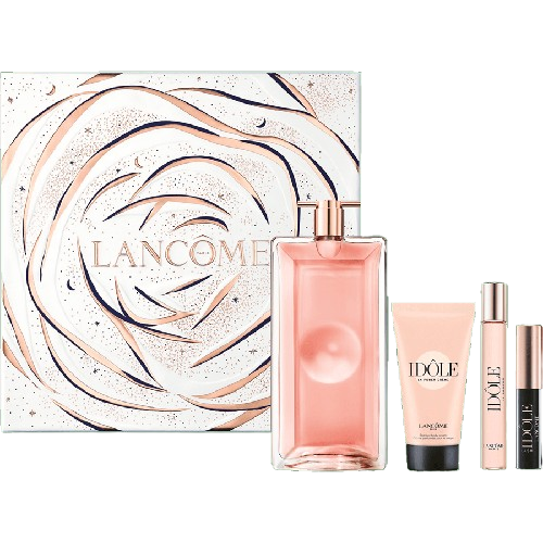 Lancome Idole Gift Set 100ML + 10ML + 50ML Body Lotion + Mascara מארז לנקום איידול לאישה