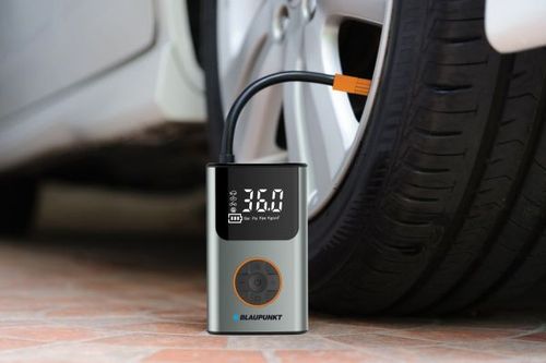 משאבת אוויר חשמלית bp-x1290 ניידת לרכב/לאופניים עם Power Bank מובנה לטעינת מכשירים ניידים