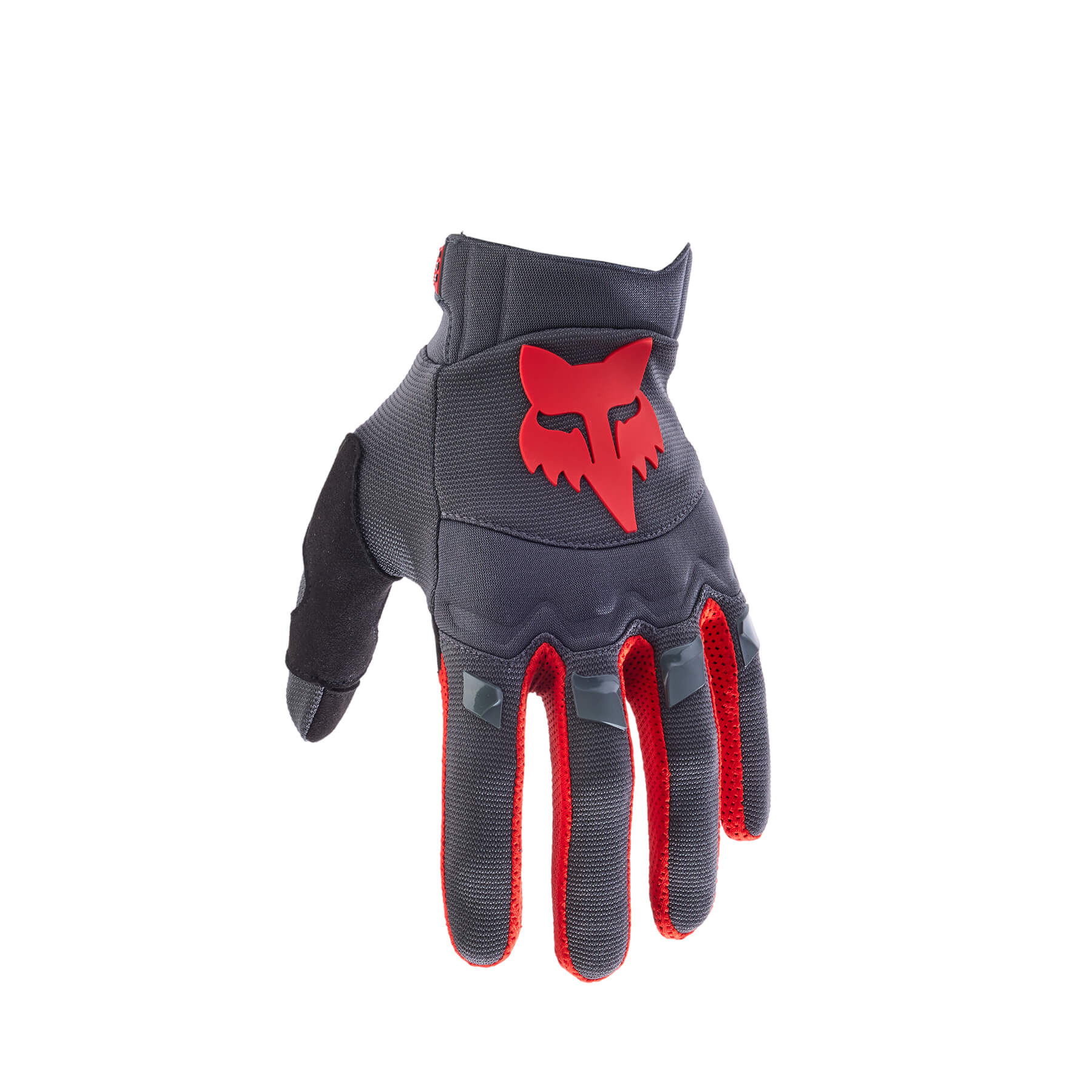 כפפות רכיבה פוקס אדום / אפור - FOX DIRTPAW CE V24