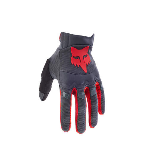 כפפות רכיבה פוקס אדום / אפור - FOX DIRTPAW CE V24