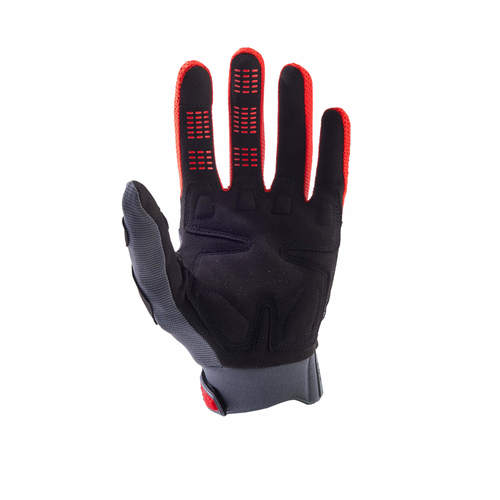 כפפות רכיבה פוקס אדום / אפור - FOX DIRTPAW CE V24