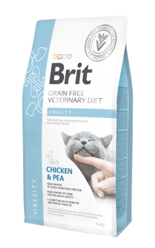 בריט רפואי לחתול אוביסיטי 5 ק”ג - Brit Veterinary Diet OBESITY