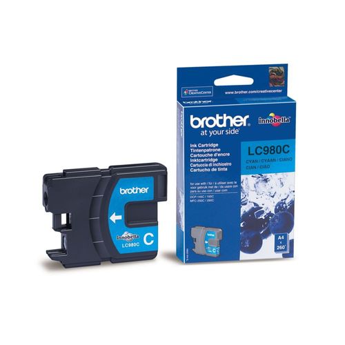ראש דיו ציאן (כחול) מקורי Brother LC980C