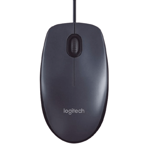 עכבר חוטי Logitech M100 אפור