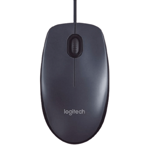 עכבר חוטי Logitech M100 אפור
