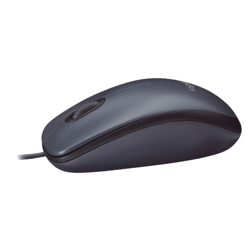 עכבר חוטי Logitech M100 אפור