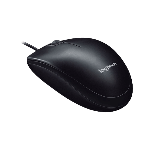 עכבר חוטי Logitech Optical USB B100