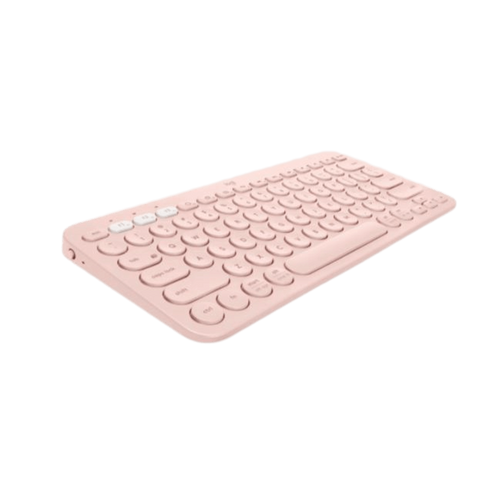 מקלדת Bluetooth בצבע ורוד Logitech K380